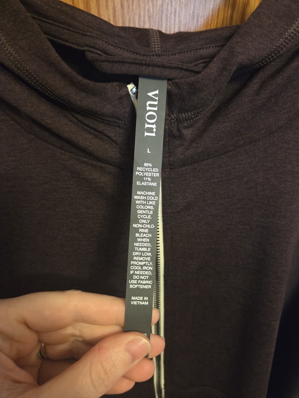 Vuori Halo Modern Full Zip Hoodie Sz Large Women's NWT - Picture 4 of 6